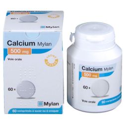 Calcium Mylan 500mg 60 comprimés à sucer ou à croquer