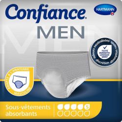 Confiance Men Pants Protections Absorbantes 5 Gouttes - Taille L - 7 Pièces