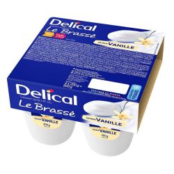 Delical Dessert Lacté HP/HC Le Brassé Vanille - 4 x 200g