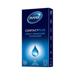 Manix Contact Plus - 6 préservatifs extra lubrifiés
