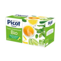 Picot Maman Tisane d'Allaitement Bio - Menthe Douce Saveur Citron