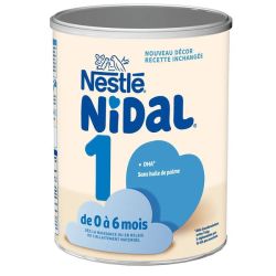 Nestlé Nidal Lait en Poudre 1ᵉʳ Âge 0-6m - 800g