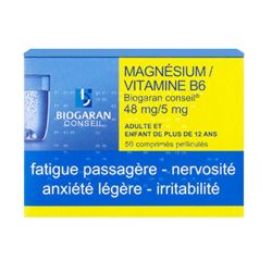 50 comprimés Magnésium / Vitamine B6