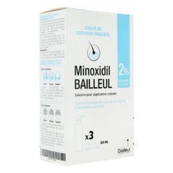 Bailleul Minoxidil 2% Solution 3 x 60 ml