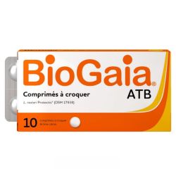 BioGaia Probiotiques ATB Arôme Citron - 10 Comprimés à Croquer