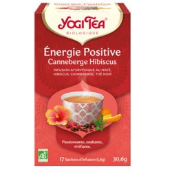Yogi Tea Energie Positive Canneberge Hibiscus 17 Sachets