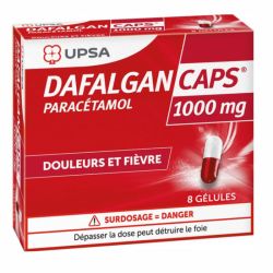 Dafalgan Caps 1000mg 8 gélules - Paracétamol