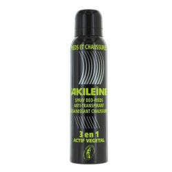 Akileïne Spray Déo Pieds et Chaussures Anti Transpirant - 200ml dont 33% Offert