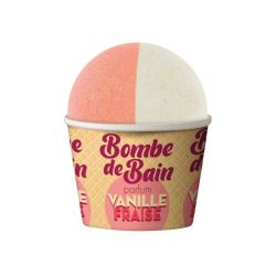 Les Petits Bains de Provence Bombe de Bain Vanille Fraise - 115g