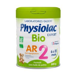 Physiolac Bio AR 2 Lait 2ème âge Anti-Régurgitations - 6 à 12 mois - 800g