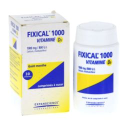 Fixical 1000 Vitamine D3 1000mg/800 UI 30 comprimés