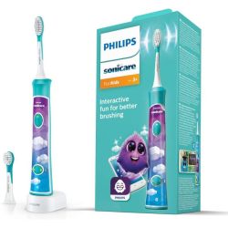 Philips Sonicare For Kids Brosse à Dents Électrique Connectée HX6322/04 Turquoise