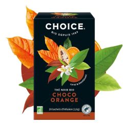 CHOICE Thé Noir Choco Orange Bio - 20 Sachets