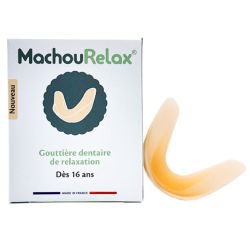 MACHOURELAX® Gouttière Dentaire de Relaxation Adulte dès 16 ans (28 dents) - Pêche