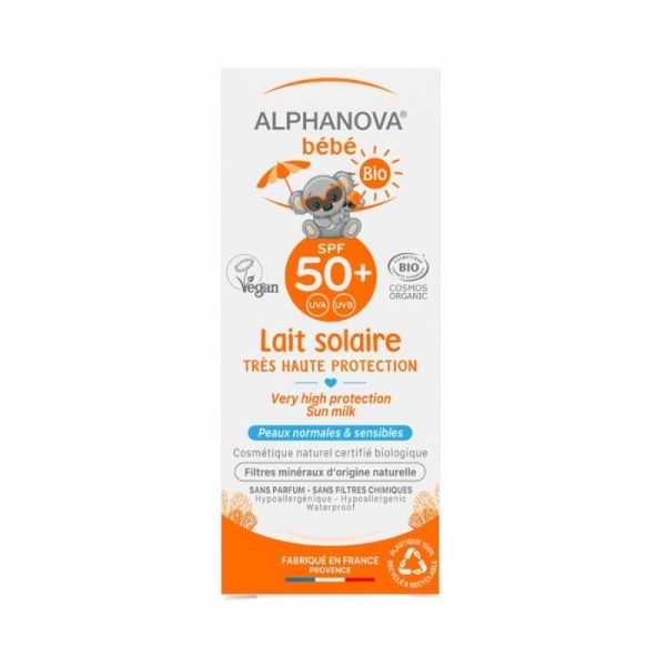 Alphanova Crème Solaire Bébé Bio SPF 50+ - 50ml